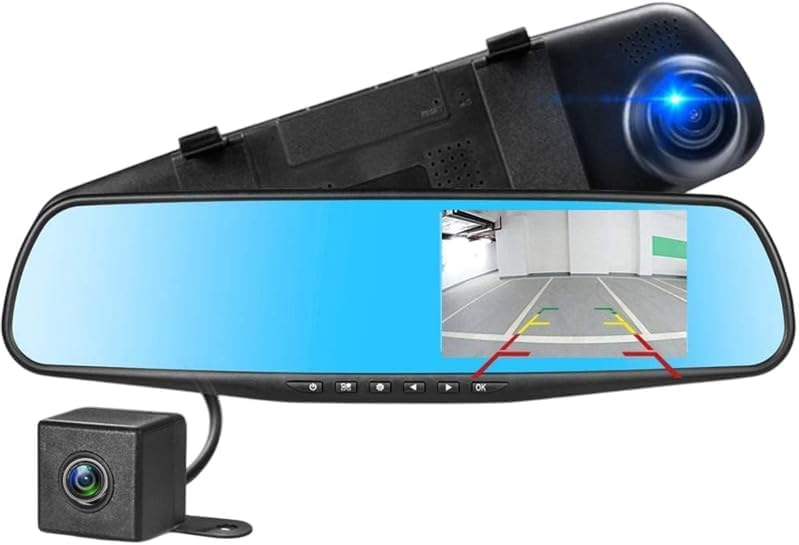 Orlenic Dash Cam Mirror 1080P Full HD Front…