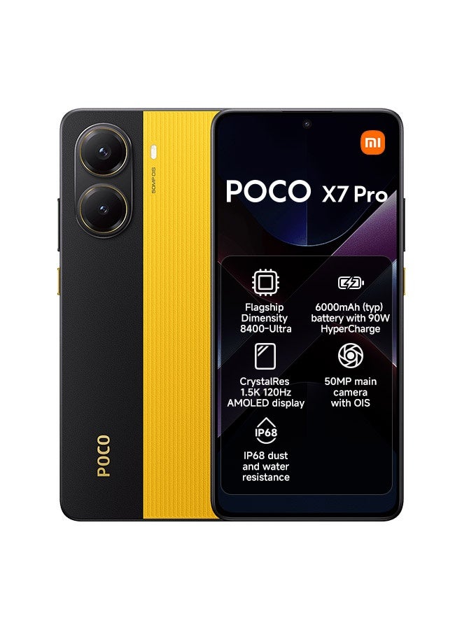 POCO X7 Pro Dual SIM Yellow 12GB RAM 512GB…