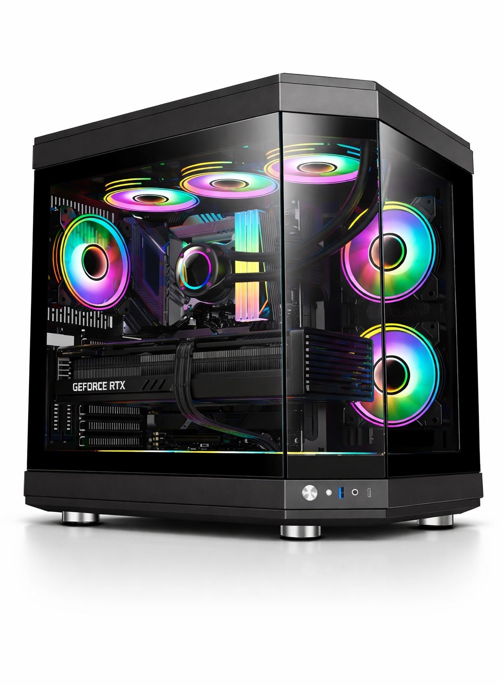 Compare Astra Gaming PC  Intel Core i712700K | GeForce RTX 5060Ti 16GB GPU | 32GB DDR5 RAM1TB NVMe SSD | 240mm Liquid CoolerB760 MB750W 80+ PSU | WiFiBluetoothWindows 11 Pro | Game Sekret Desktop Computer | at KSA Price
