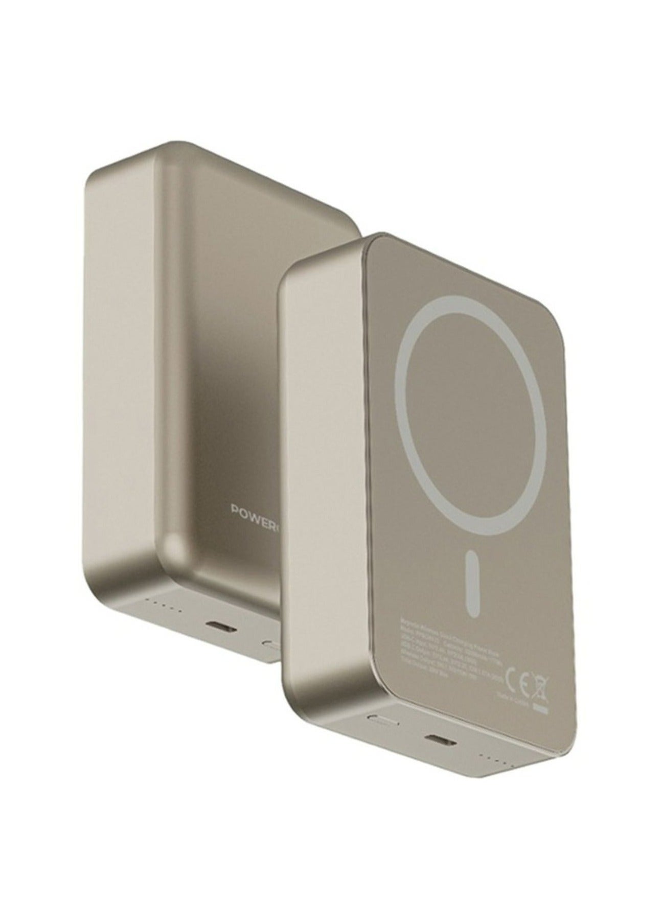 Compare 20000mAh Power Bank, Compatible with MagSafe, PD 20W Fast Charge, 15W Wireless Output, Simultaneous Charging, Compact Design & Portable_Titanium at KSA Price