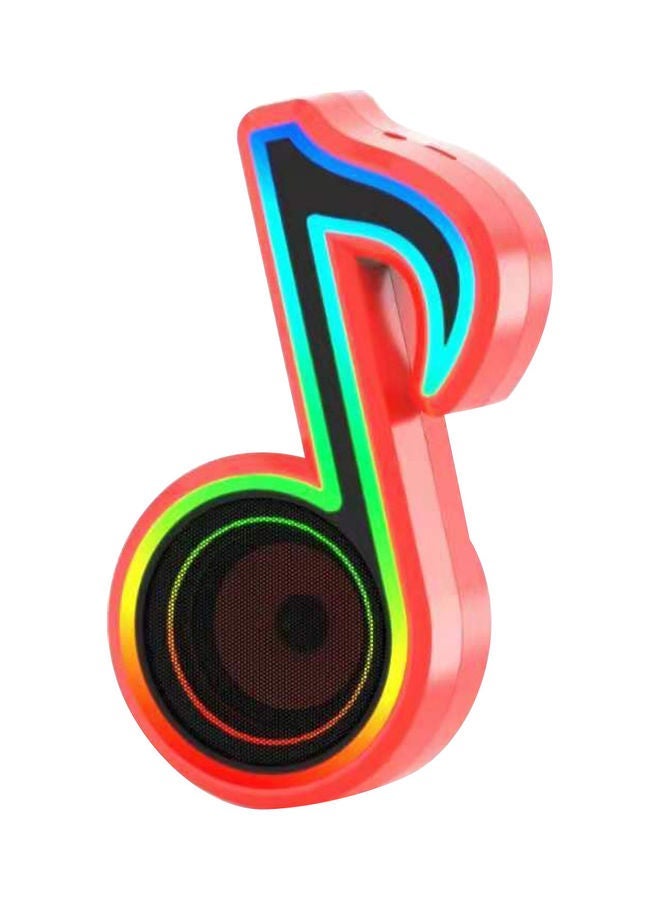RGB Glare Portable Bluetooth Wireless Speaker Red