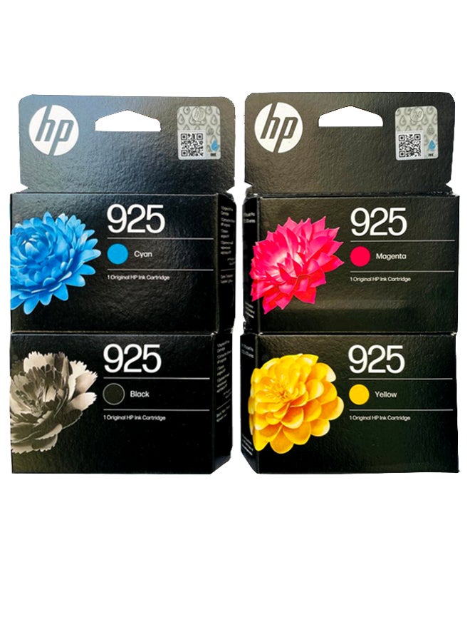 Compare 925 4Color Ink Cartridge Set For Officejet Pro 8123, Officejet Pro 8120 series, OfficeJet Pro 8130 series Black,Cyan,Yellow,Magenta at KSA Price