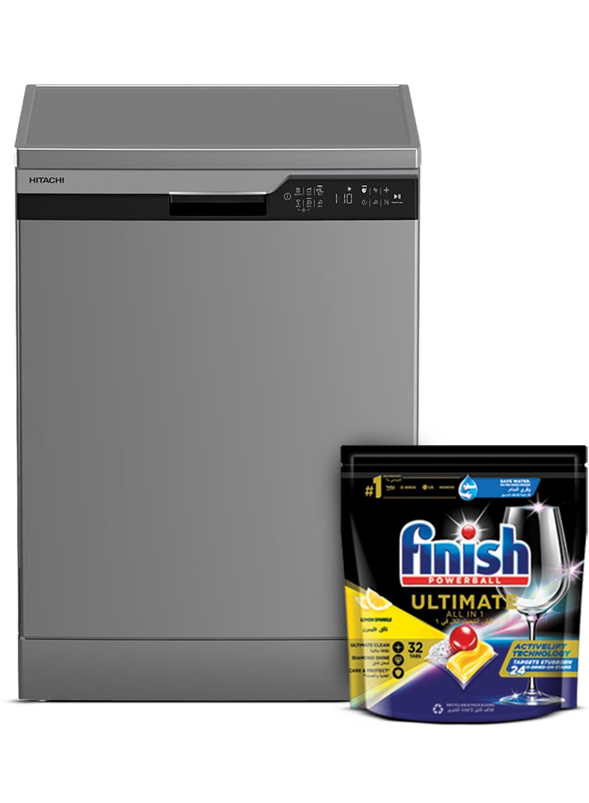 Dishwasher Freestanding, 14 Place Setting, 6…