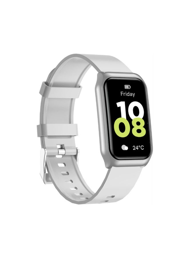 Compare Track Fit Smartwatch 1.45” TFT IPS Display, Bluetooth 5.2, Magnetic Charging, 3–5 Days Battery Life, IP65 Water Resistant, Health & Fitness Tracking, Sport Modes, Flashlight, Bluetooth CallingSilver at KSA Price