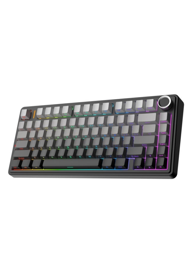 AULA F75 Gasket Mechanical Keyboard with Knob 75%…