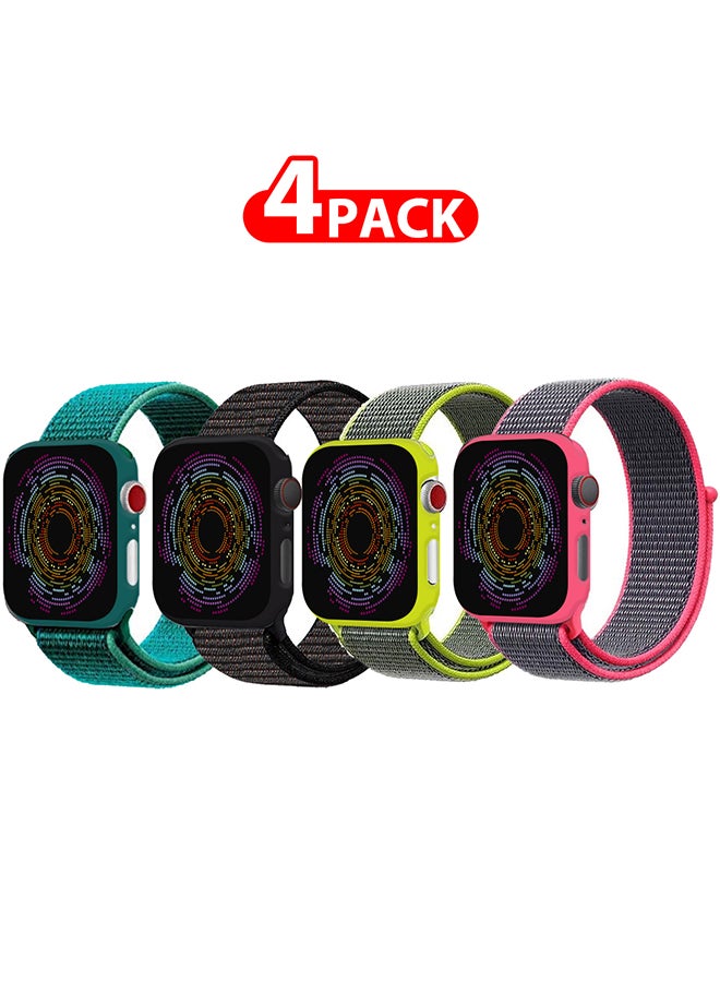 4 Pack Apple Watch Band 38mm 40mm 41mm Sport Loop…