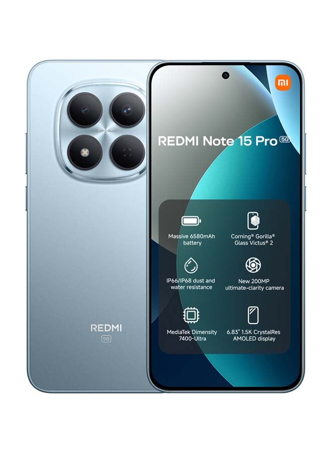 Redmi Note 15 Pro Dual SIM 5G Glacier…