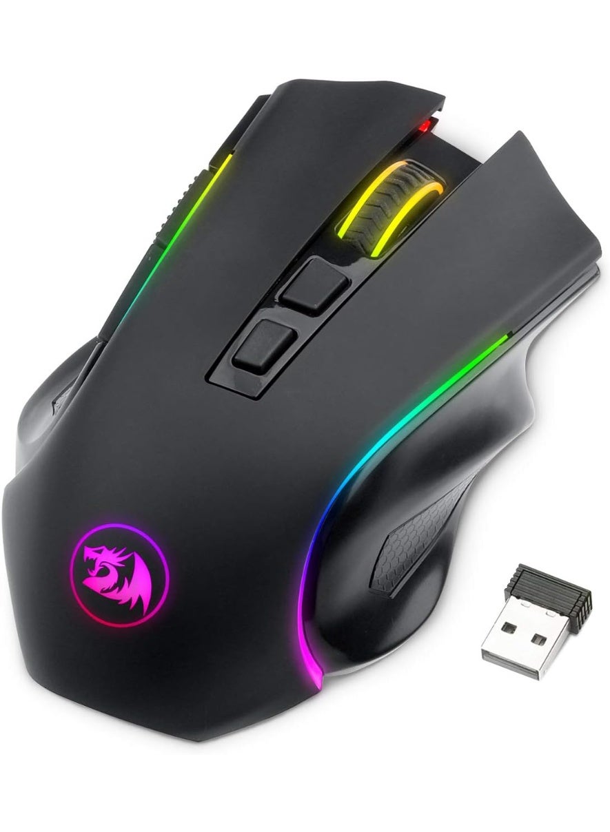 Compare Redragon M602UKS Griffin RGB Gaming Mouse, RGB Spectrum Backlit Ergonomic Mouse  5000 DPI for Windows PC Gamers Black, Wireless at KSA Price