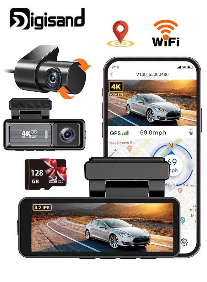 UHD HD 4K Dash Cam for Car -…