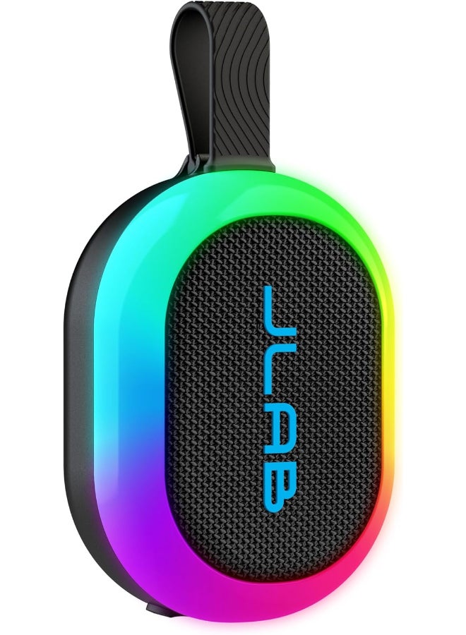 Compare Pop Party Portable Bluetooth Speaker: IPX5 Waterproof, 8+ Hour Battery, Customizable RGB Lights, LabSync MultiSpeaker Connection, Bluetooth 5.3, and Detachable Loop Handle black at KSA Price