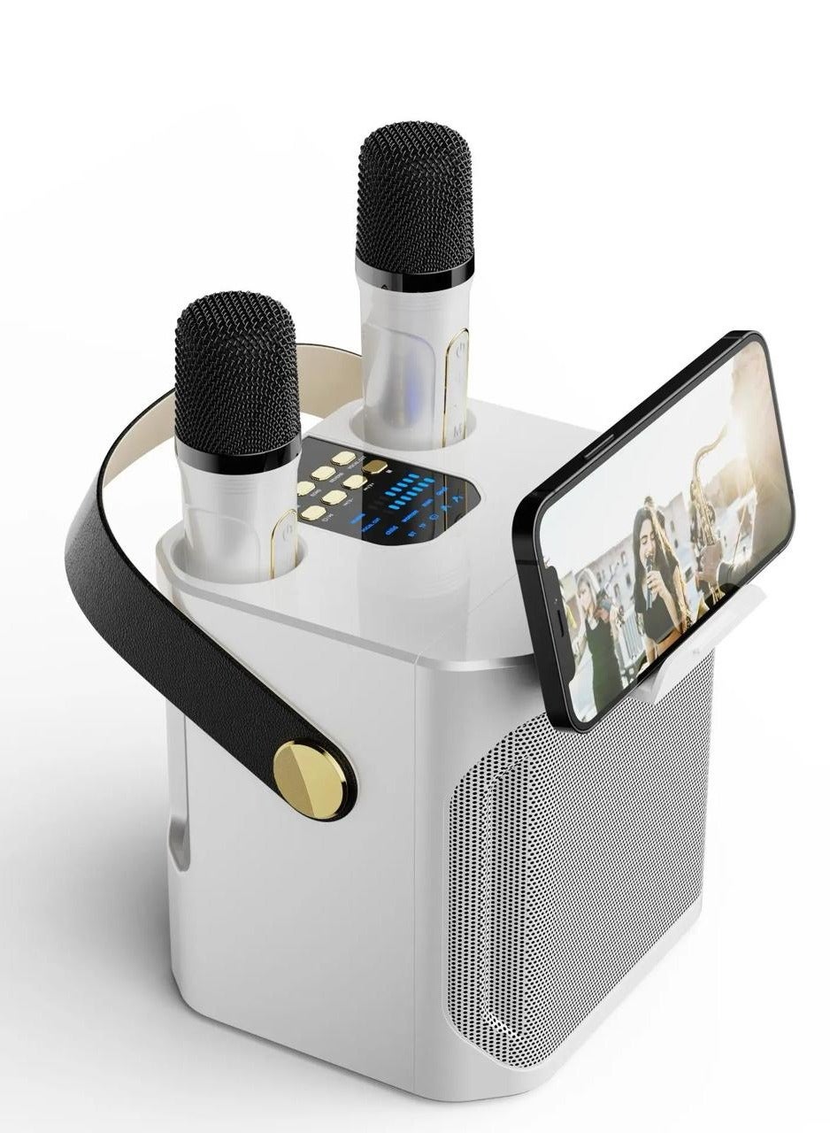 Compare Rechargeable Bluetooth Karoke Speaker with Microphones and Active Music Player S882 at KSA Price