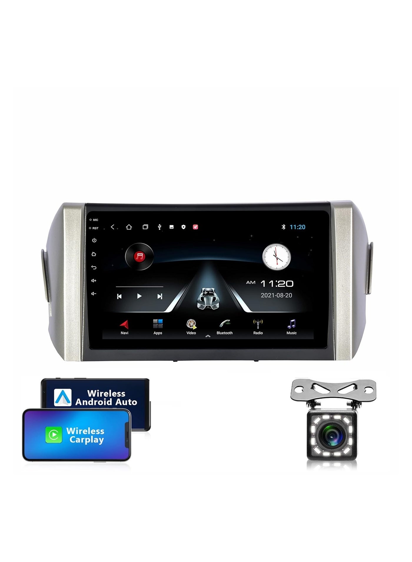 Compare Android Screen For Toyota Innova 2015 To 2018 4GB RAM 64GB Memory Support Apple Carplay Android Auto Full HD Touch Screen 9 Inch built In Bluetooth USB Radio WiFi Play Store Backup Camera included at KSA Price
