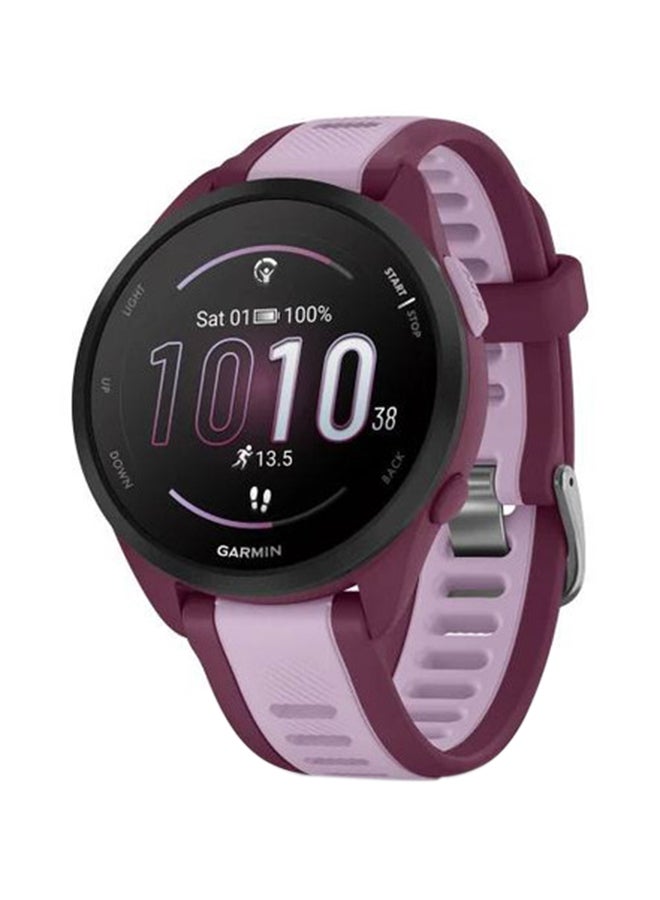 Compare Forerunner 165 Music  43MM  Up To 11 Days Battery Life  1.2inch Amoled Display, Scratch Resistant, Chemically Strengthened Glass, Heart Rate Monitor, Stress Tracking, Save Music On Device, Advanced GPS and Running Fe at KSA Price