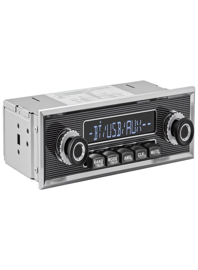 Compare Single Din Classic Car Stereo: Vintage Retro Style Radio for Truck  Bluetooth LCD Display AM FM Receiver USB AUXin Preamp Subwoofer Output at KSA Price