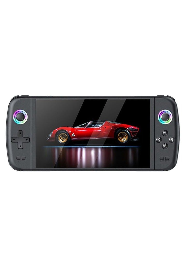Compare Portable Retro Handheld Game Console with Joystick, 7Inch Color Screen, 64GB Memory, 20,000+ BuiltIn Classic Games, Bluetooth, TV Output, Rechargeable Battery, Black at KSA Price
