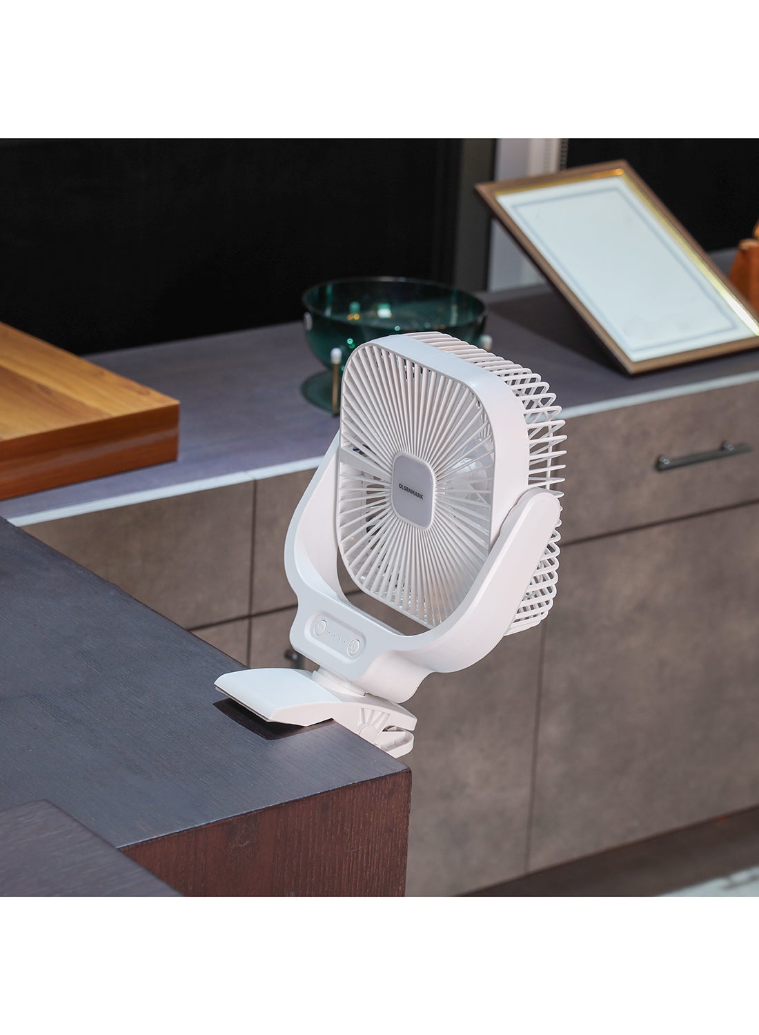 Compare Olsenmark 8 Rechargeable Table Fan – OMF1852 | Portable Fan with LED Night Light & 3Speed Control | Up to 9 Hours Working Time, 30 Hours LED Operation | Powerful, EnergyEfficient Cooling OMF1852 WHITE at KSA Price