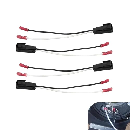 Compare WZP 4 PCS 725600 Car Speaker Harness Adapter 12V Copper Wiring Harness Compatible with Ford F150 F250 Escape Mustang Lincoln Mercury Vehicle Radio Speaker Connection Black at KSA Price