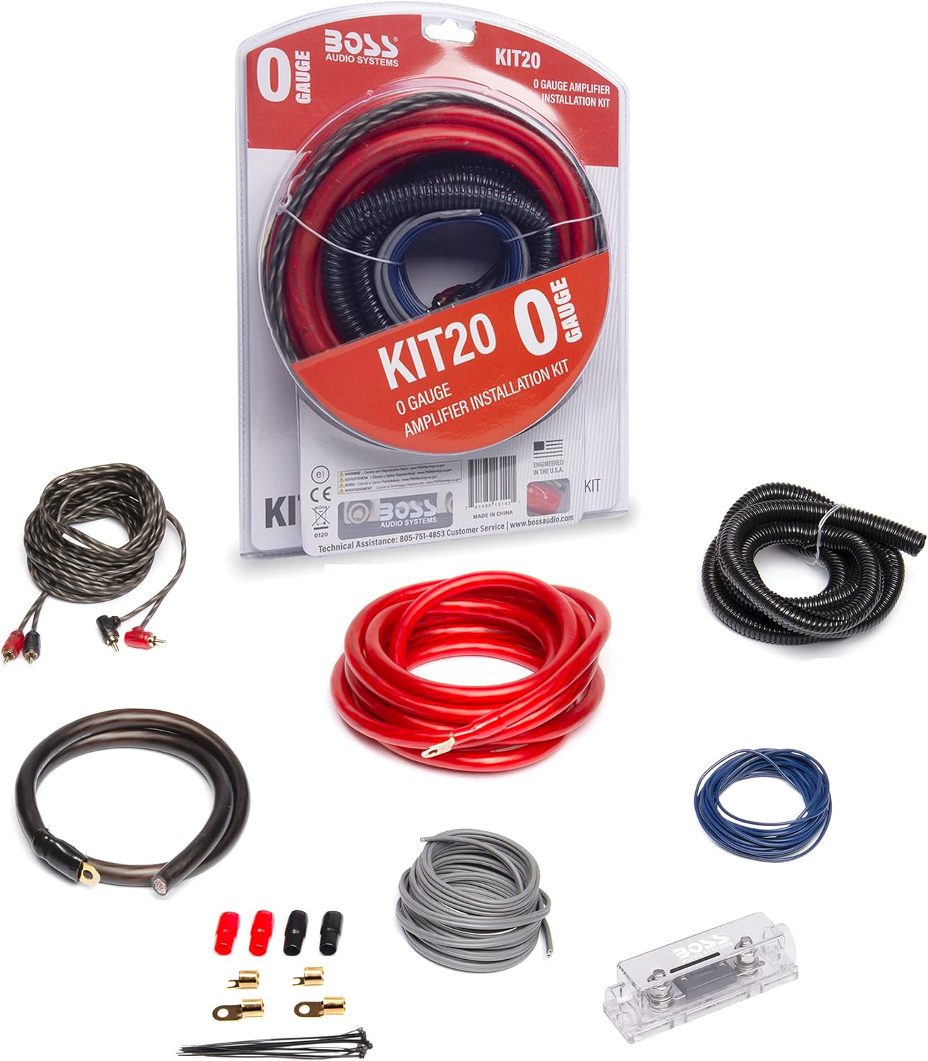 BOSS Audio Systems KIT20 0 Gauge Amplifier Installation…
