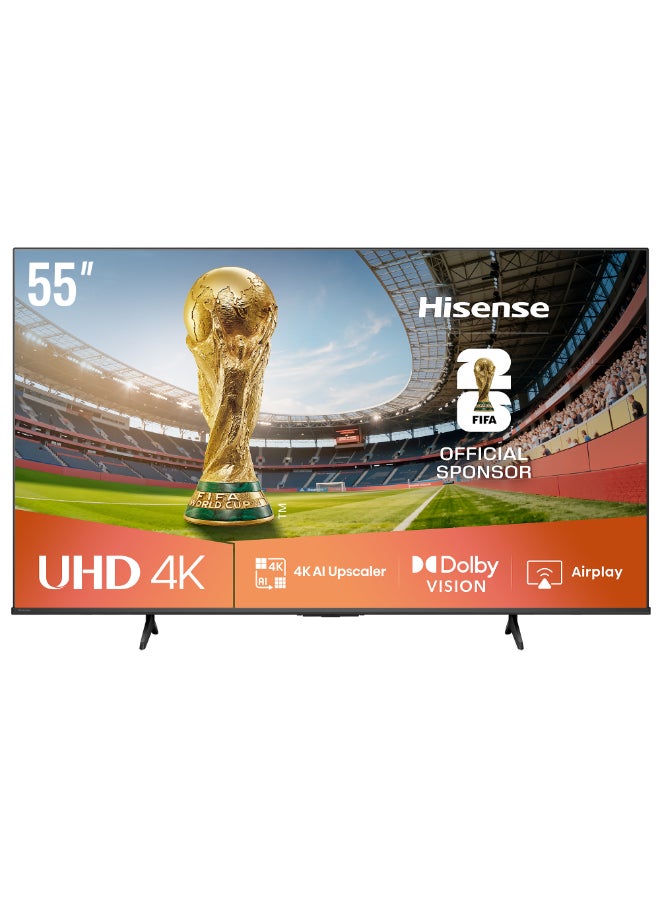 Compare 55 inch Smart TV UHD 4K E6QDolby Vision, AI 4K Upscaler, Gaming in Dolbys, Smooth Motion with MEMC, AI Sports Mode, Voice Control, Share to TV, Youtube, Netflix, Disney+, Shahid 2025 UAE Version 55E6Q Black at KSA Price