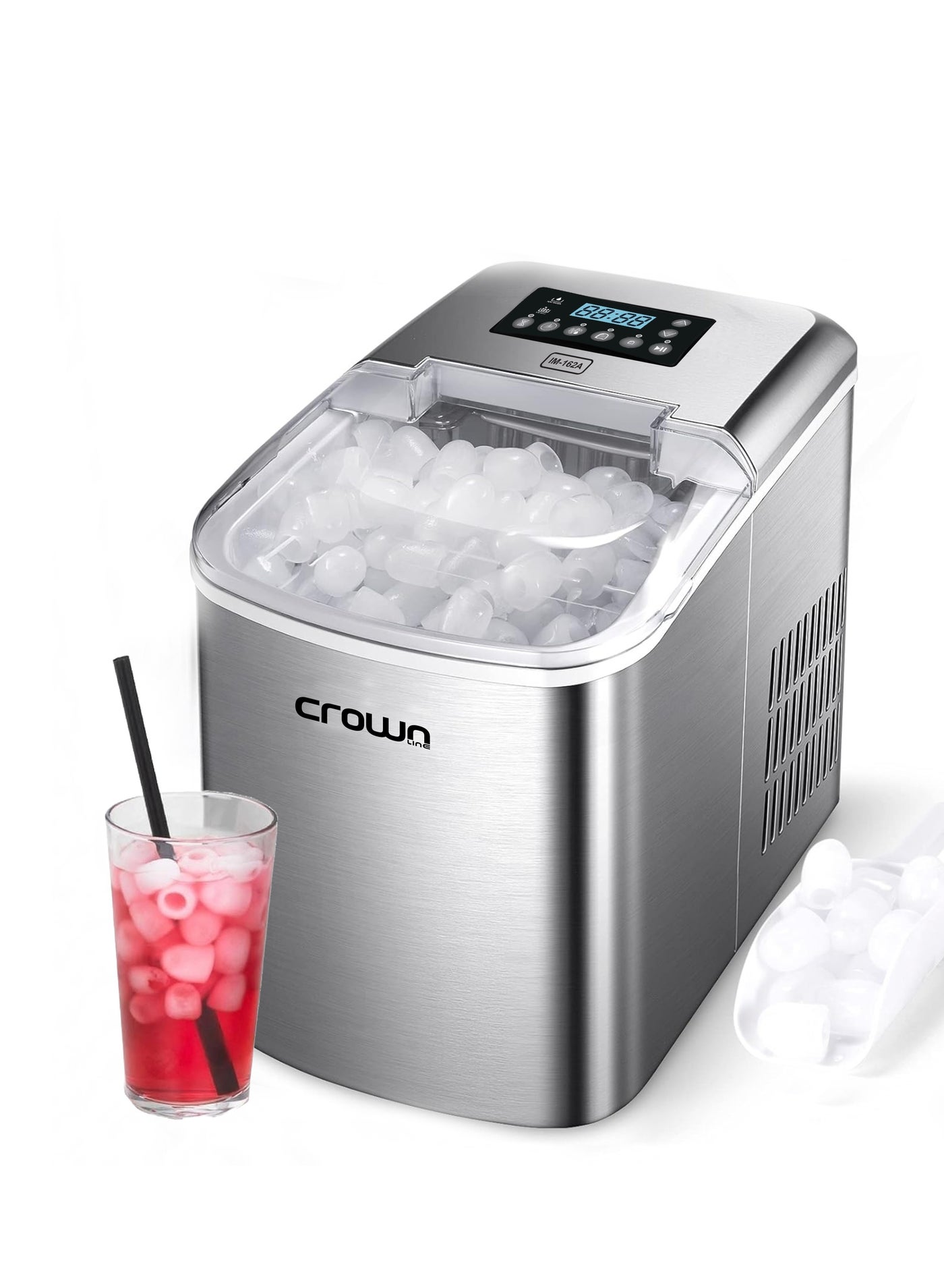 Compare Portable Ice Maker, 15kg24 Hours Capacity, 220240V, 120W, R134a Refrigerant 15 kg 120 W IM162A Silver at KSA Price