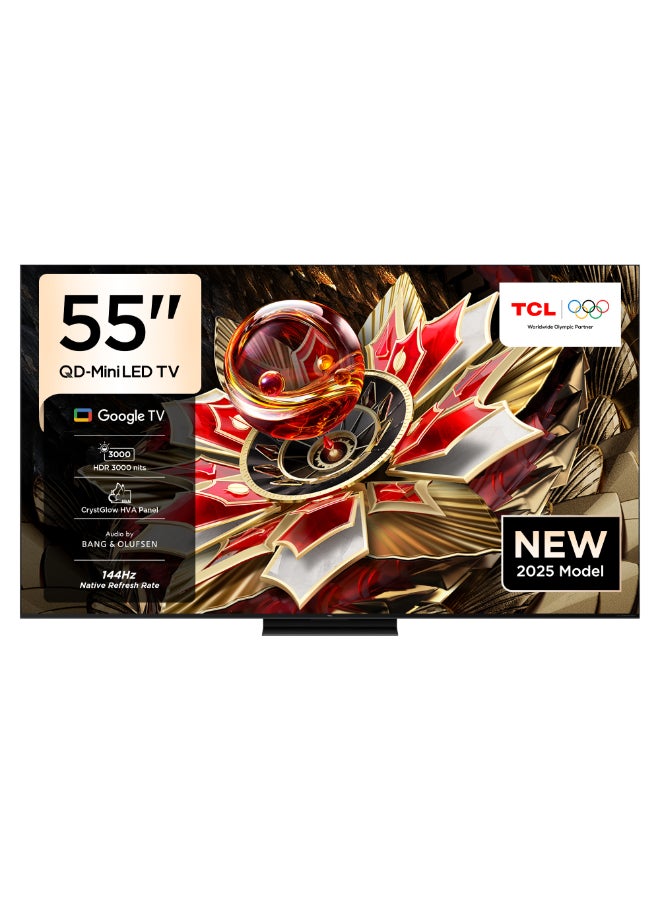 Television 55-Inch Smart TV 4K QD-Mini LED…