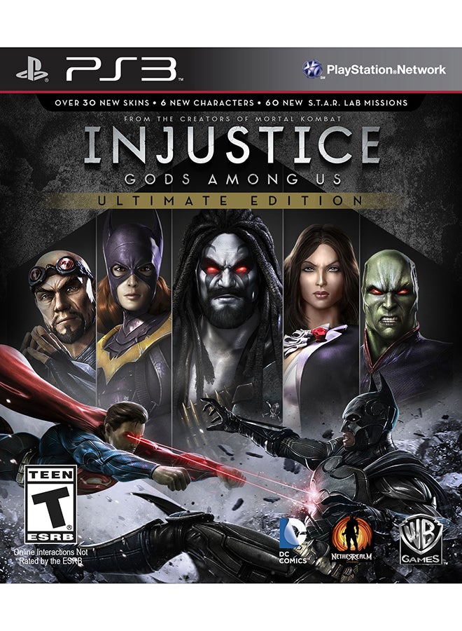 Compare Injustice: Gods Among Us Ultimate Edition  Fighting  PlayStation 3 PS3  playstation_3_ps3 at KSA Price
