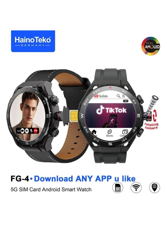 HainoTeko FG-4 5G Android Smart Watch with Real…