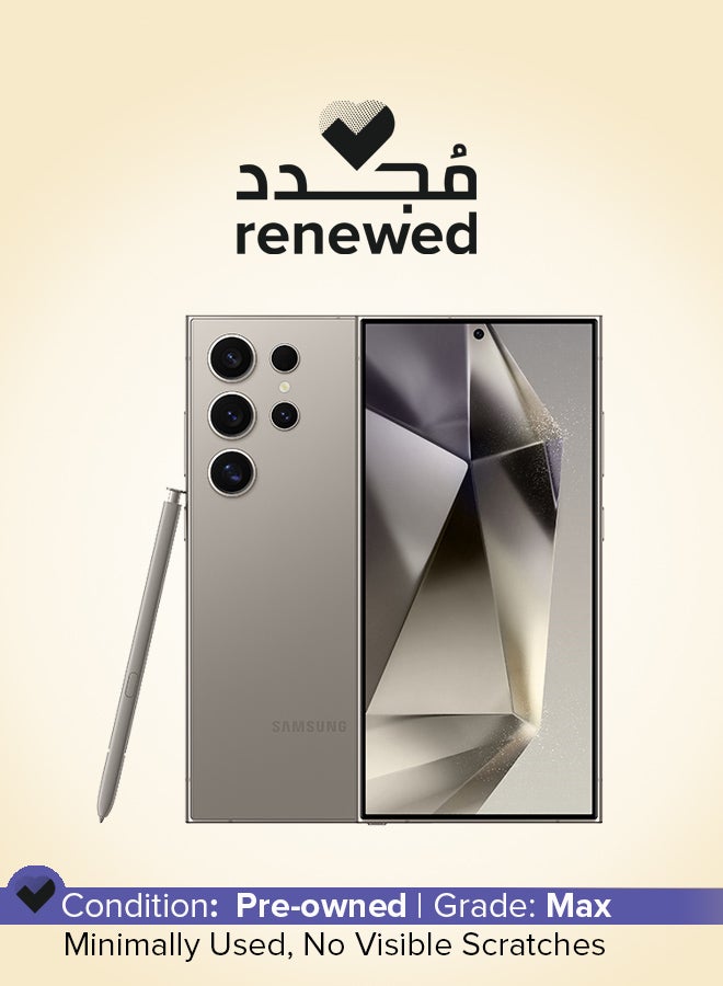 Compare Renewed  Galaxy S24 Ultra Dual SIM Titanium Gray 12GB RAM 512GB 5G  International Version at KSA Price
