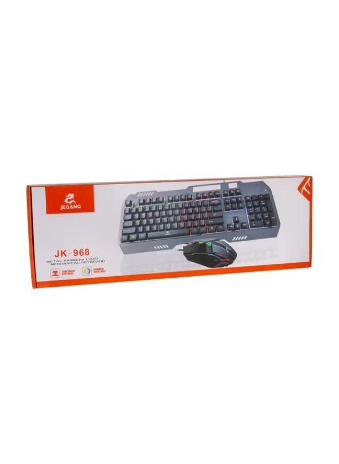 JK-968 Full Size Backlit Wired Gaming Keyboard with…
