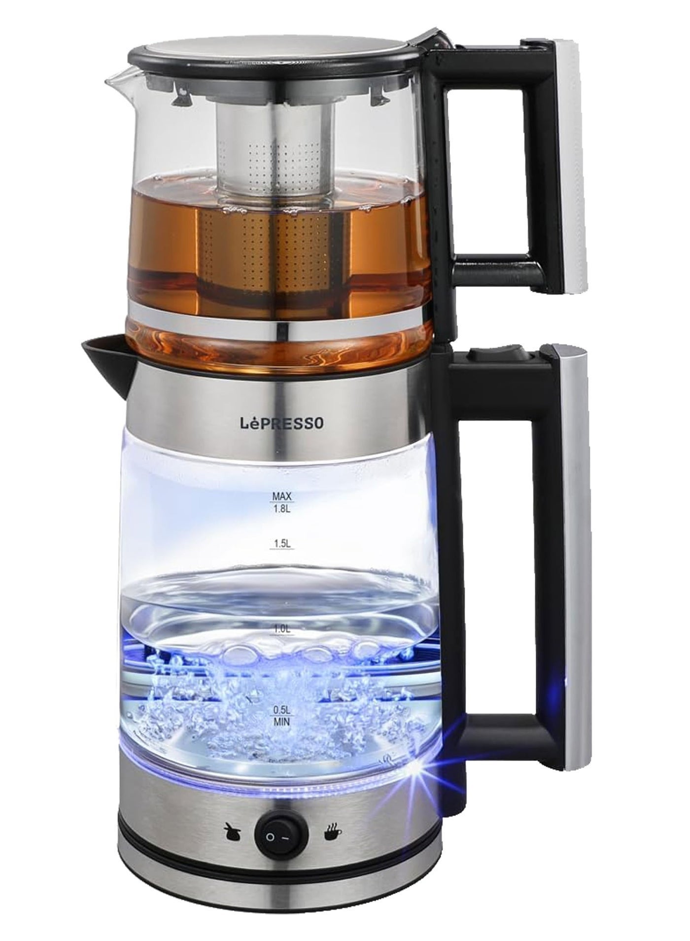 1.8L Electric Kettle with 1.2L Turkish Tea Maker,…