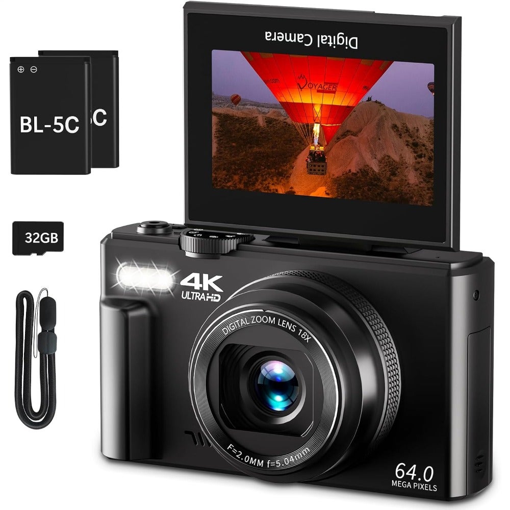 4K Digital Camera for Photography 64MP Vlogging…