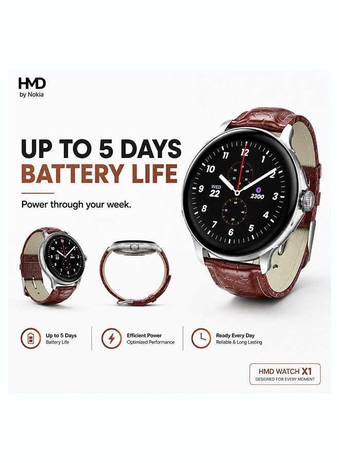 Watch X1 Smartwatch silver