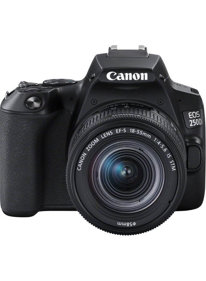 Compare EOS 250D DSLR Camera With EFS 1855 DC III Lens 24.1 MP APSC Sensor 5 FPS VariAngle Touchscreen 4K Movies WiFi Bluetooth at KSA Price
