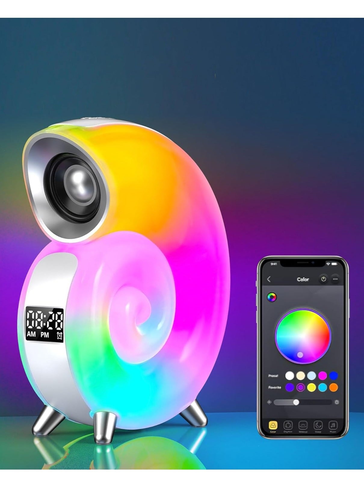 Bluetooth Speaker with LED Lights Charging Bluetooth…