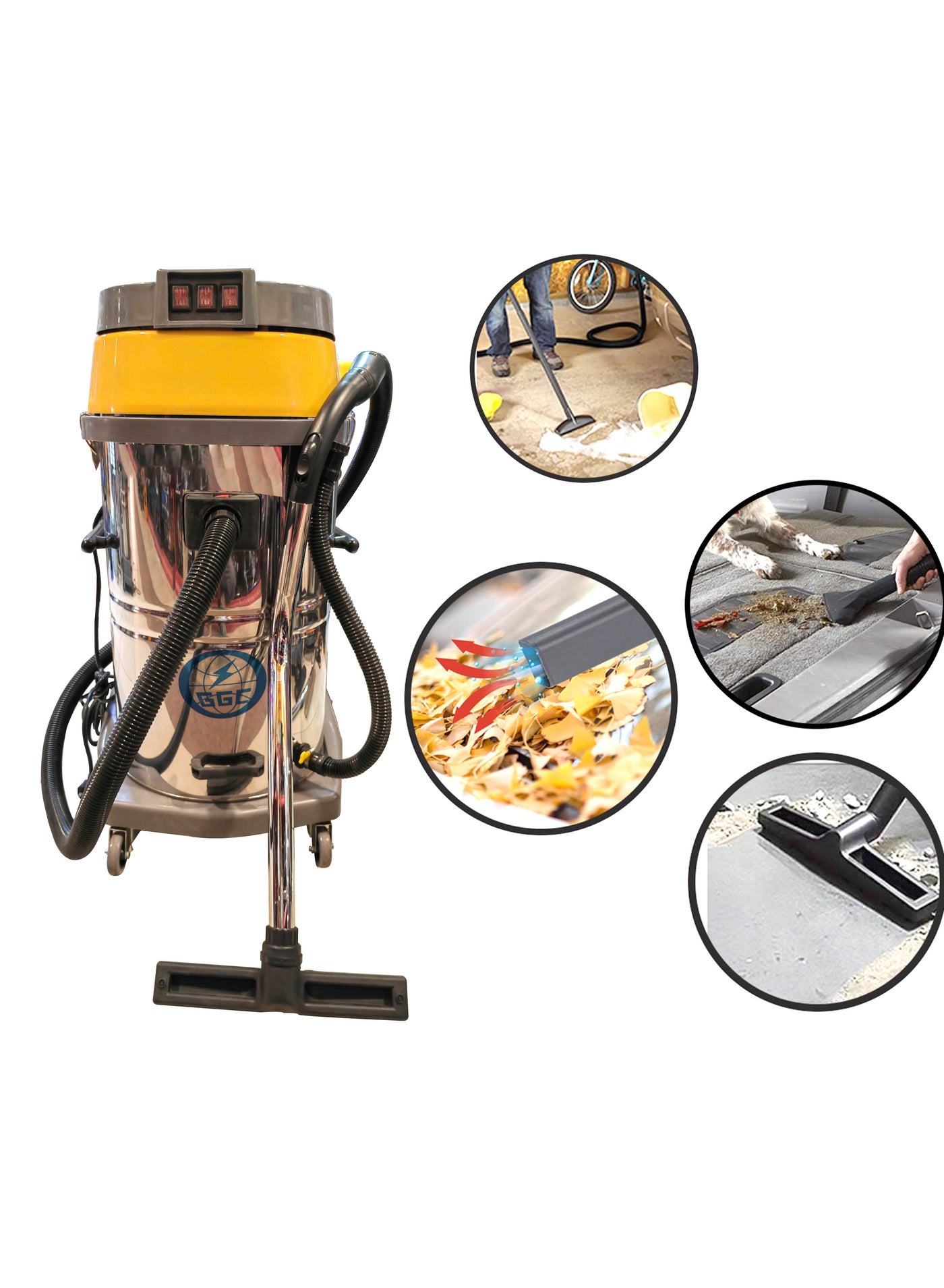 Compare Wet Dry Vacuum, Vacuum Cleaner?100L, 4500W Strong Power Home Use Commercial Industrial Use at KSA Price