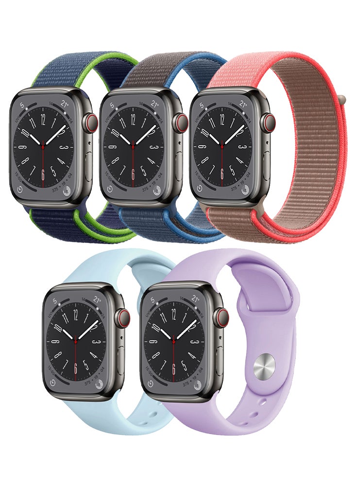 5pcs Watch Bands Replacement for Apple Watch Strap…