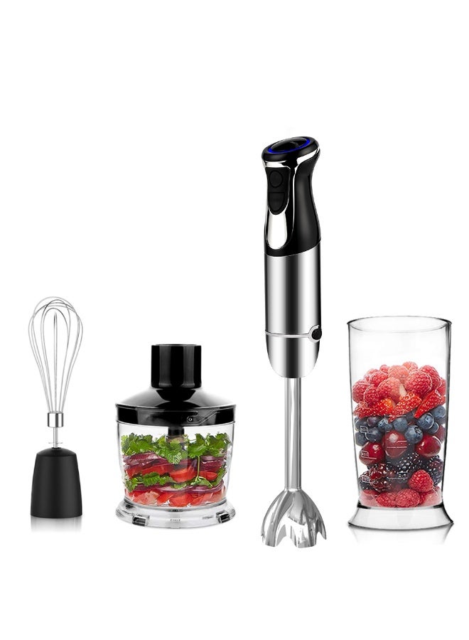 Compare Olympia 450W 4In1 Hand Blender Set With Chopper Bowl, Whisk Attachment And Beaker, Ergonomic Handle, MultiSpeed Control, Perfect For Smoothies, Soups, Baby Food And Mixing at KSA Price