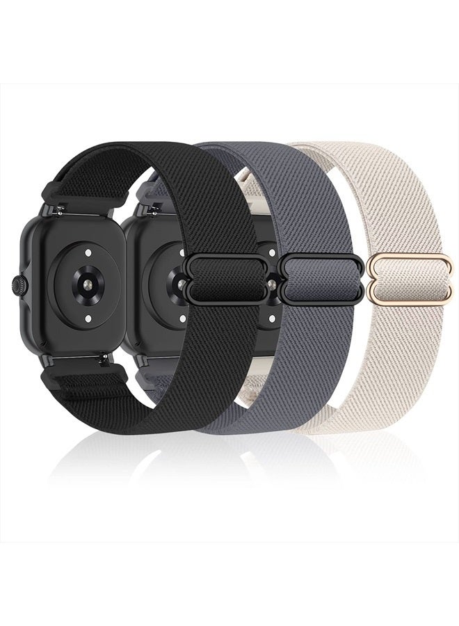 3 Pack Stretchy Nylon Watch Bands Compatible with…