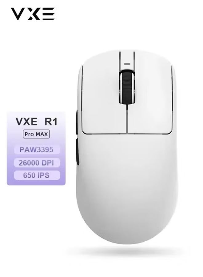 Compare R1 Pro Max Gaming Mouse Mouse Rechargeable Gamer Paw3395 Lightweight Ergonomic Wireless Mouse Esport at KSA Price