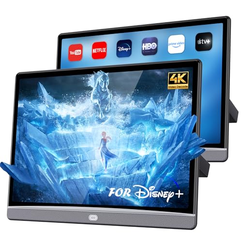 Compare 133 Car TV Headrest Monitor for Back Seat 4K Android Tablet Portable Rear Entertainment System Support Phone Wireless Mirror Link Touch Screen with WiFiHDMIUSBVideo Player 4G64G at KSA Price