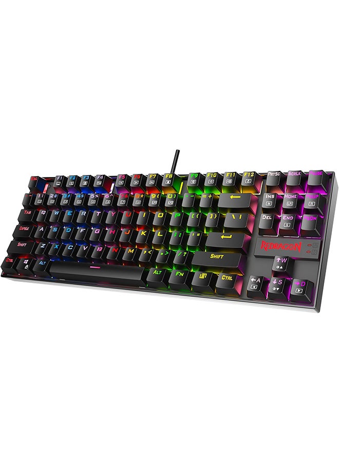 Compare K552 Mechanical Gaming Keyboard RGB LED Backlit Wired with AntiDust Proof Switches for Windows PC Black, 87 Key Red Switches at KSA Price