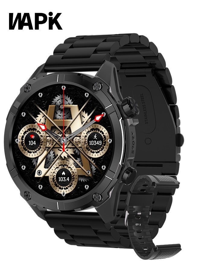Compare Korean Brand Smart Watch Y7, Business Smartwatch, 30M Waterproof Fitness Watch, Bluetooth Calling, Compatible with Android and iOS, Smartwatch for Men, Zinc Alloy Vacuum Plating, Heart Rate Monitoring, Black at KSA Price