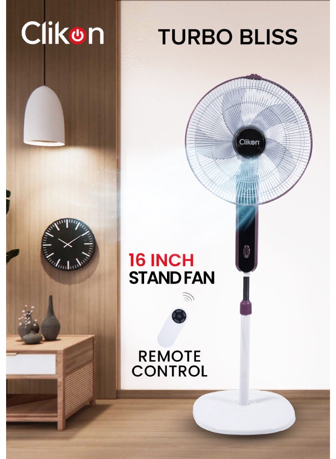 16 Inch Turbo Pedesta Bliss Stand Fan with Digital…