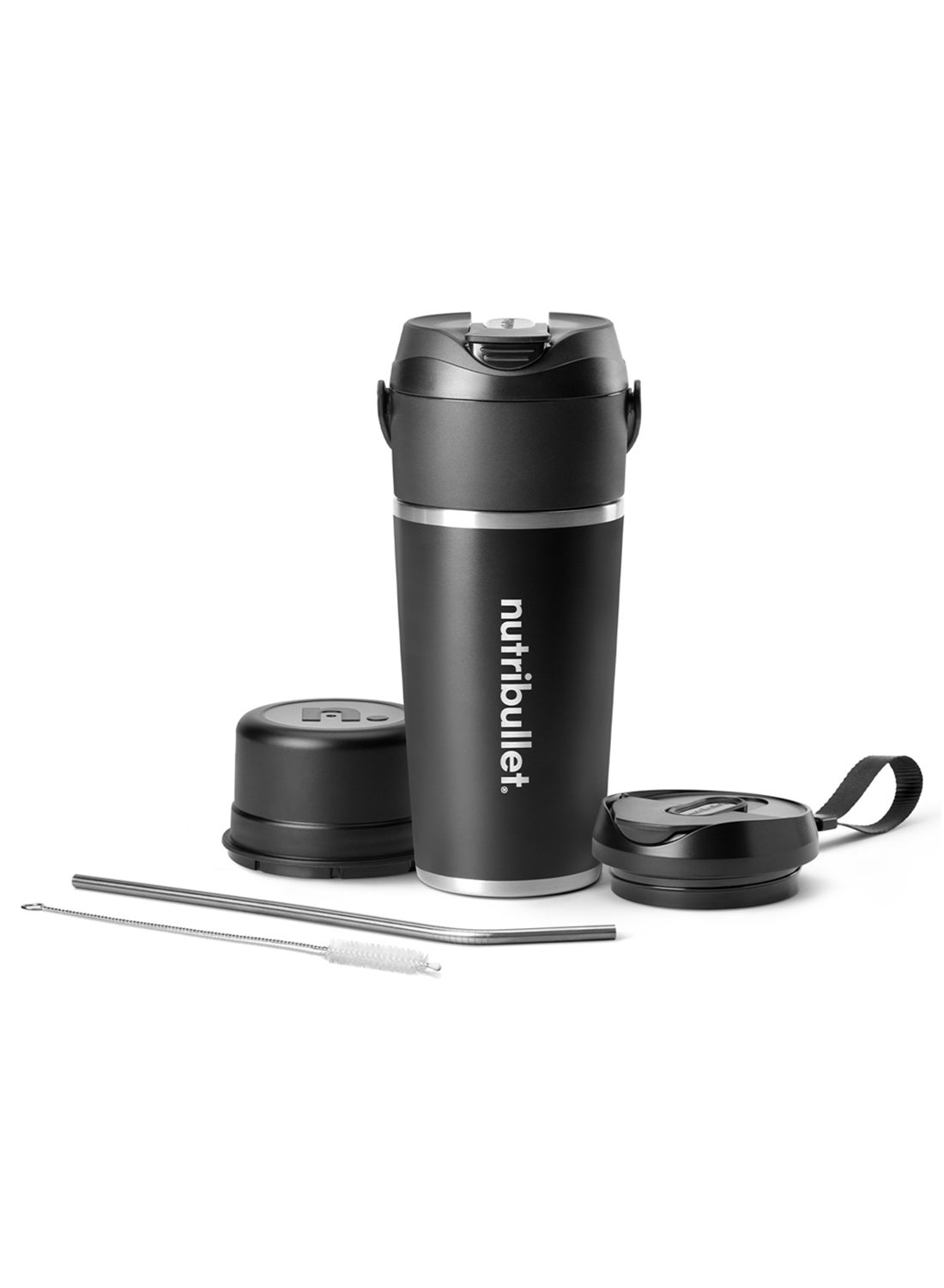 Compare Flip Portable Blender, 8pc Set – HighSpeed, MultiFunctional 11.1V Motor, Rechargeable, SelfCleaning, 590ML Stainless Steel Cup, USBC Charging, NFP590, 1Year Warranty 590 ml 350 W NFP590 Black at KSA Price