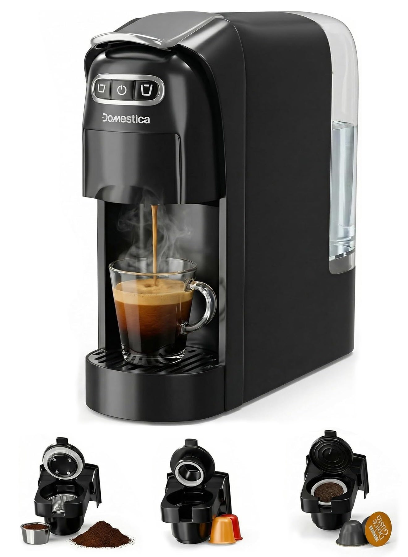 Domestica Brewcraft 3-in-1 Multi Capsule Espresso…