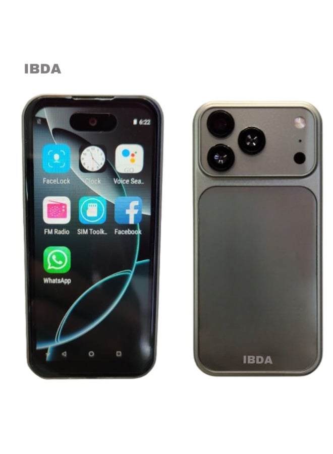 Compare 17 Pro Mini Small Mobile Phone, 4inch AMOLED screen with brand logo, Android smartphone the size of a finger, dual SIM, pocketsized phone, backup phone at KSA Price