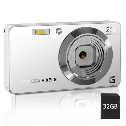 Focusify Digital Camera, 4K Ultra HD 56Mp Autofocus…