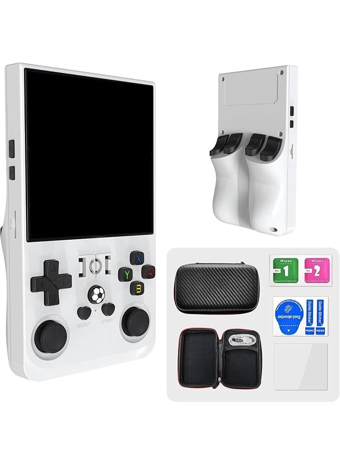 Compare R36MAX Handheld Game Console – 4.0 Inch IPS HD Display, Linux Operating System, 128GB TF Card, 4000mAh Rechargeable Battery, Portable Multimedia Gaming Device for Home & Travel at KSA Price