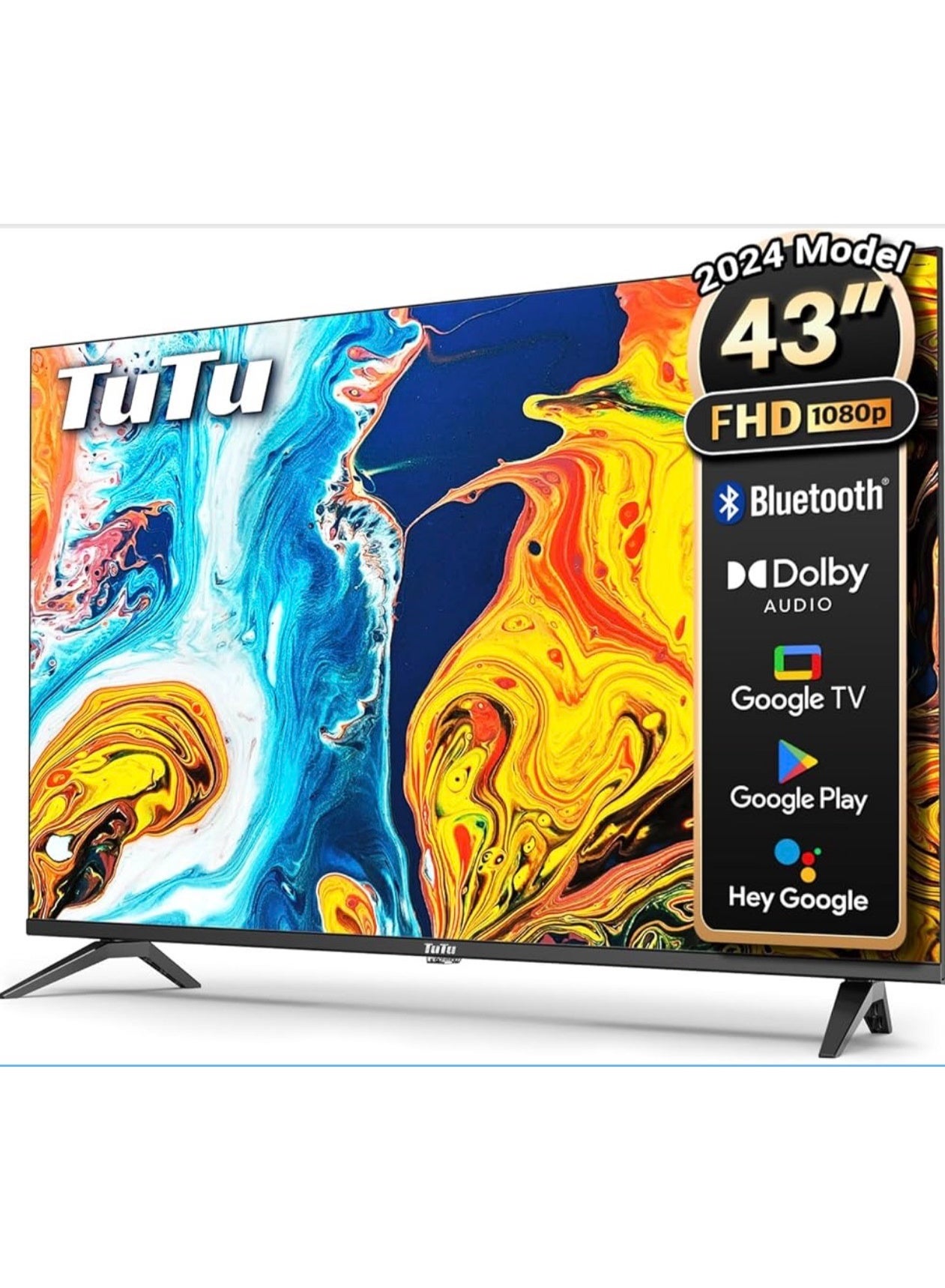 43-Inch FHD Smart TV, Built in receiver,…