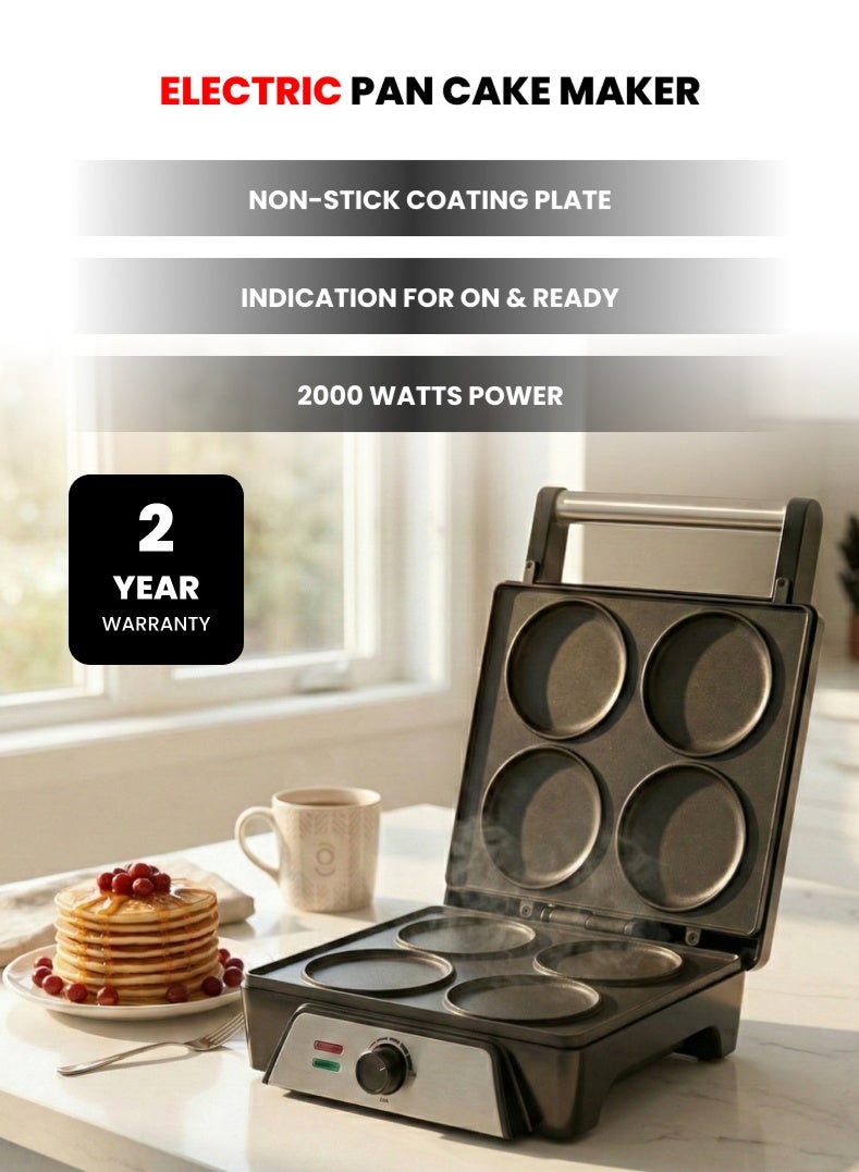 Compare Pancake Maker 2000W, NonStick Coating Plates, On & Ready Indicator, CoolTouch Safe Handle, Electric Pancake Griddle, OGERA OG1302GT at KSA Price